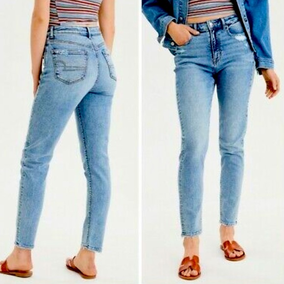 American Eagle Outfitters Denim - American Eagle Plus High Rise Stretch Mom Jeans